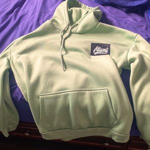 Miami green hoodie